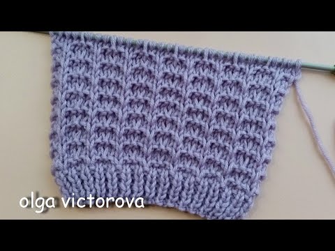 Видео: Рельефный узор спицами Knitting Pattern 969 Вязание Узоры спицами