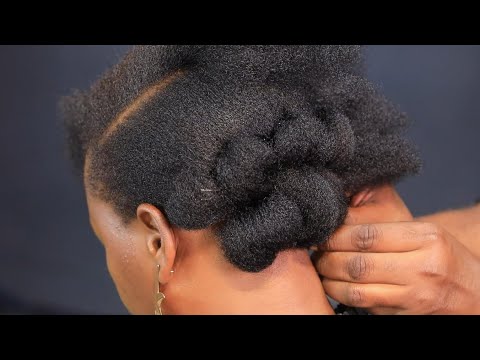 Видео: Быстрый и простой способ укладки коротких натуральных волос без геля.