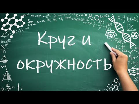 Видео: Круг и окружность (6/7 класс) #математика #6класс #круг #окружность