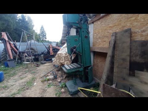 Видео: очередная покупка в хозяйство сверлильный станок 2а135