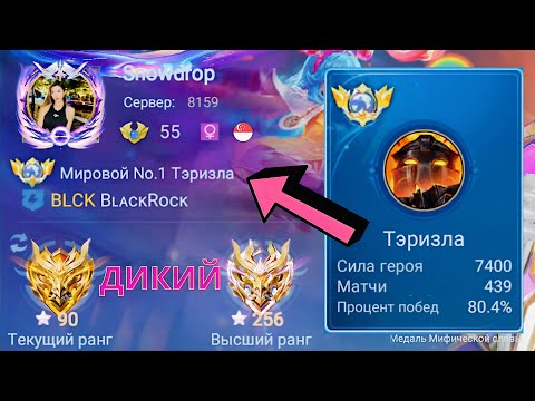 Видео: ТОП 1 МИРА ТЭРИЗЛА ПОКАЗЫВАЕТ ФАНТАСТИЧЕСКУЮ ИГРУ / MOBILE LEGENDS