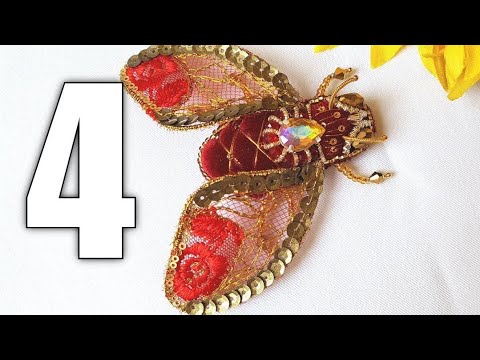 Видео: Beaded bee brooch/Beaded bumblebee/Beaded honey bee/Beaded brooch/Брошь ПЧЕЛА из бисера и бусин 4