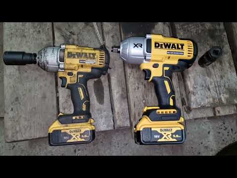 Видео: Небольшое визуальное сравнение аккумуляторных гайовёртов Dewalt DCF 899 и Dewalt DCF 900.