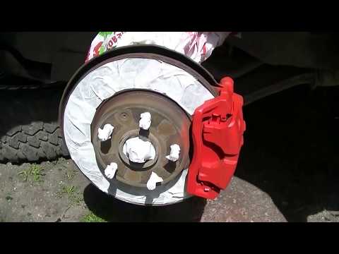 Видео: Покраска супортов с барабанами