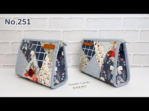 Видео: Квилт №251 Сумочка Crazy Patchwork: Версия ремейка №013.