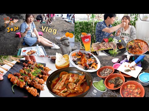 Видео: EP.4🍊Mukbang Travel на остров Чеджу, Корея | Морепродукты, Сабля, Кафе OSULLOC, Паб | Влог