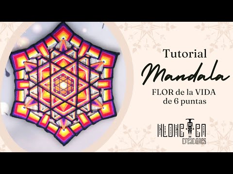 Видео: Шестиконечная МАНДАЛА ✨ ЦВЕТОК ЖИЗНИ версия! Шаг за шагом! средний уровень 💖 ЧАСТЬ 1