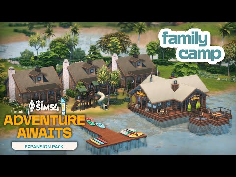 Видео: Семейный лагерь 🏕️ | The Sims 4: Приключения ждут вас! Скоростная сборка