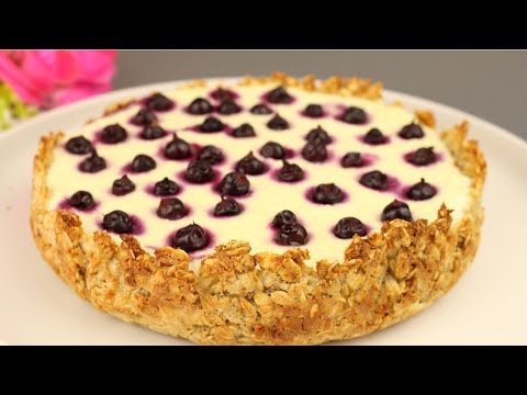 Видео: Овсянка, творог и ягоды. Без сахара! Без пшеничной муки! Ягодный чизкейк.