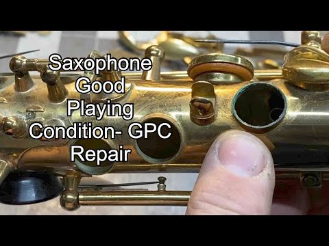 Видео: Ремонт саксофона в хорошем игровом состоянии (GPC) - Ремонт духовых инструментов - Ferree's Tools...