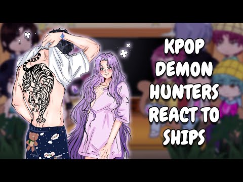 Видео: Реакция охотников на демонов KPop на шиппинг || Реакция Gacha