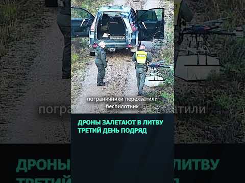 Видео: Дроны залетают в Литву третий день подряд #беларусь #новости #граница #литва