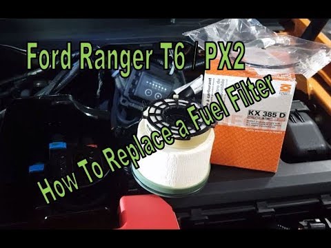 Видео: Топливный фильтр Ford Ranger - T6 PX2 - Как заменить