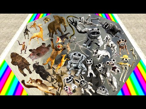 Видео: ☠️ ШИПЫ ВСЕ МОНСТРЫ ZOONOMALY ПРОТИВ НАСТОЯЩИХ ЖИВОТНЫХ СПАРТАНСКИЙ УДАР в Gmod