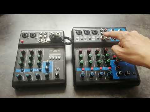 Видео: Компактные функциональные микшеры с эффектами и bluetooth на 4 и 5 каналов