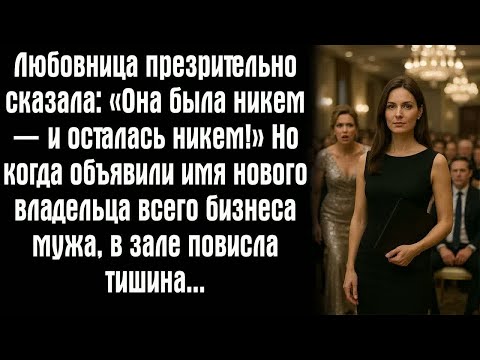 Видео: Любовница презрительно сказала： «Она была никем — и осталась никем!» Но когда объявили имя нового..