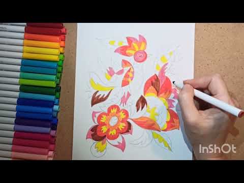 Видео: Декоративне панно. Самчиківка (імітація)