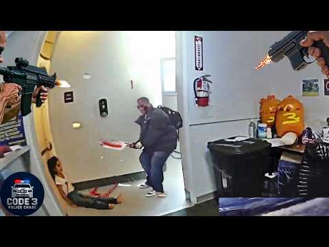 Видео: Жестокие моменты противостояния полиции безрассудным преступникам, в которые вы бы не поверили, е...