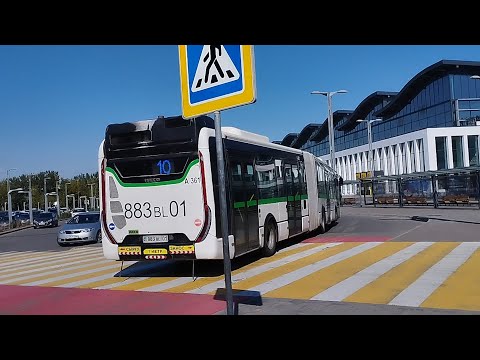 Видео: Астана. A361 Iveco urbanway 18 маршрут 10ка