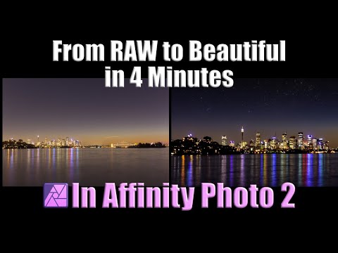Видео: От RAW до прекрасного за 4 минуты с Affinity Photo 2