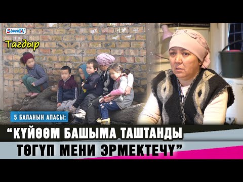 Видео: “Күйөөм башыма таштанды төгүп мени эрмектечү” дейт 5 баланын апасы