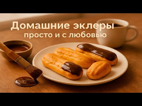 Видео: Идеальные эклеры — домашняя магия, лёгкий крем и французское очарование!