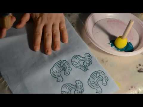 Видео: Мастерская "Ударница". Набойка по ткани.