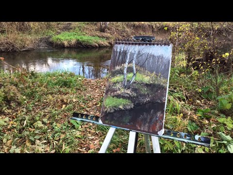 Видео: 🍁 Осенний пленэр масляной пастелью от Малевич 🍂 Oil pastels
