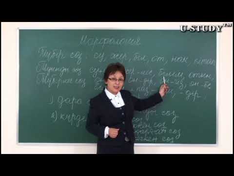Видео: ҰБТ-ға дайындық: Морфология Дара сөз. Түбір сөз. Туынды сөз