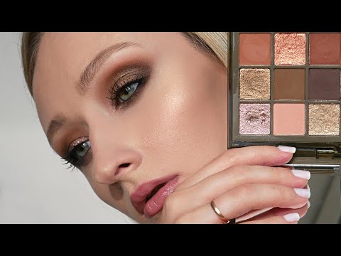 Видео: Крашусь новинками! Палетка HUDA beauty khaki и топчик от Luxvisage