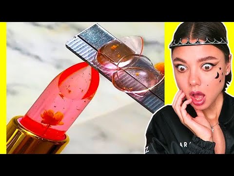 Видео: ПОПРОБУЙ НЕ СКАЗАТЬ «ОФИГЕТЬ» ЧЕЛЛЕНДЖ! Что внутри помады?