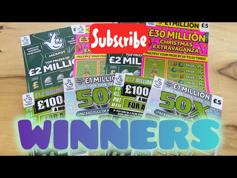 Видео: 8 скретч-карт номиналом 5 фунтов стерлингов | Несколько победителей