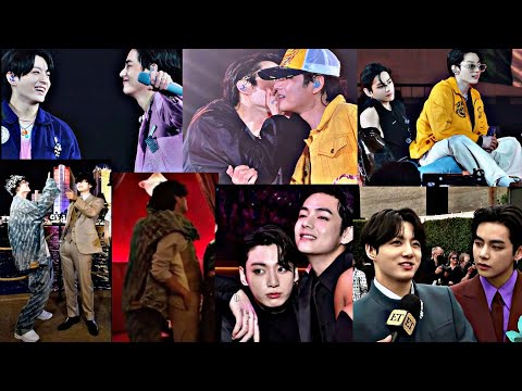 Видео: Taekook Moments в Лас-Вегасе, они все еще привязаны друг к другу, и мы никогда не забудем