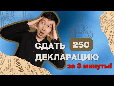 Видео: Легко сдаем Декларацию по форме 250: за 3-4 минуты!