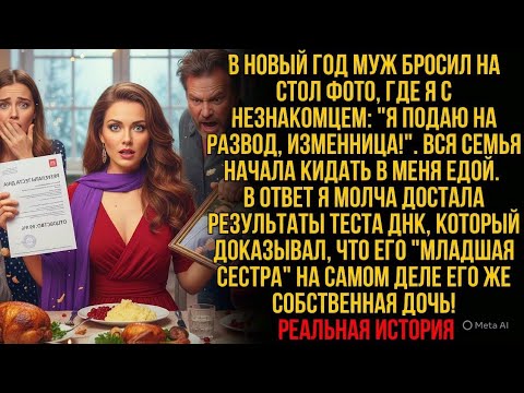 Видео: Муж обвинил меня перед всей семьей. Я молча показала ДНК: его 'младшая сестра' — его же дочь!
