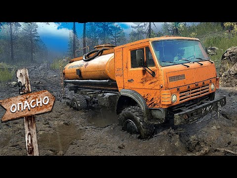 Видео: КАМАЗ НЕ ВЫДЕРЖАЛ ТЯЖЕЛОГО БЕЗДОРОЖЬЯ - ПРОХОЖДЕНИЕ КАРТЫ в SPINTIRES SNOWRUNNER