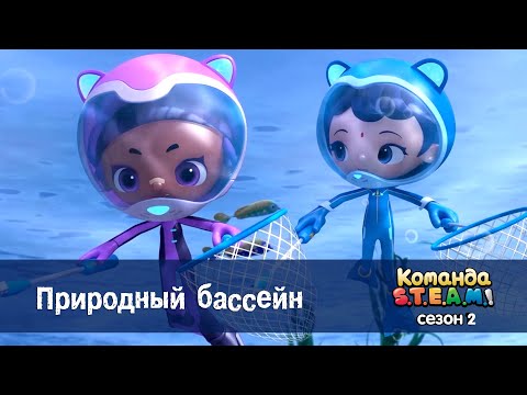 Видео: Команда S.T.E.A.M. Сезон 2 - Серия 5.Природный бассейн - Премьера мультфильма