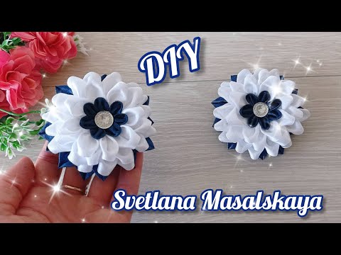 Видео: Элегантные, пышные бантики из атласной ленты шириной 2,5 см / DIY