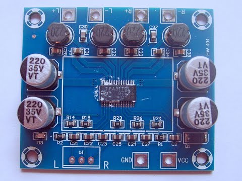 Видео: Ремонт усилитель на TPA3110