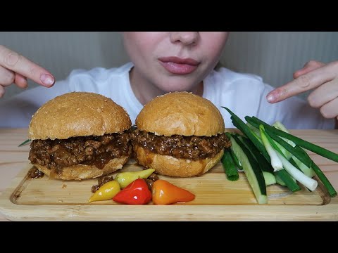 Видео: 🍔/ASMR/ Неряха Джо/ Sloppy Joe/ Звуки Еды