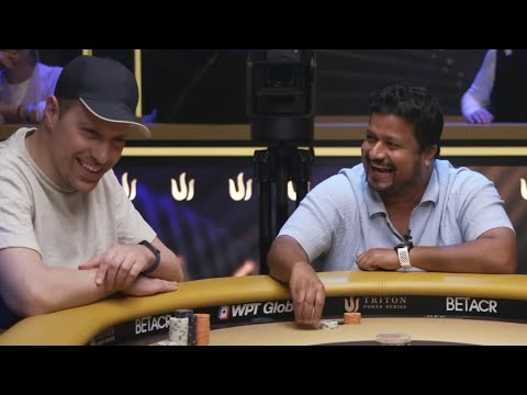 Видео: Турнир за 100 000$, 5 555 000$ за первое. Серия Тритон, интересные раздачи девятого турнира.