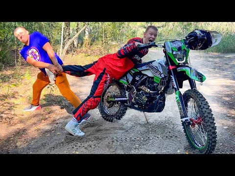 Видео: ПАПА КУПИЛ СЕБЕ ЭНДУРО. НАШ НОВЫЙ SHARMAX POWER MAX 320. БРОС ШОУ