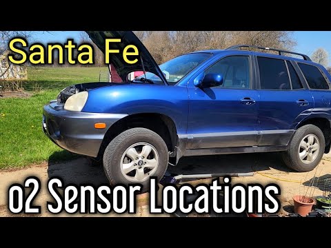 Видео: Расположение датчика кислорода Hyundai Santa Fe 2.7 O2 Датчик кислорода 1 2 3 4