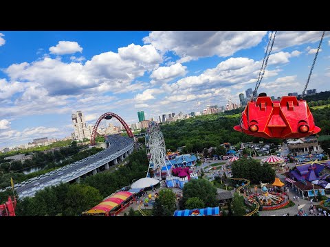 Видео: Парк аттракционов Сказка в Москве.  Июль 2022