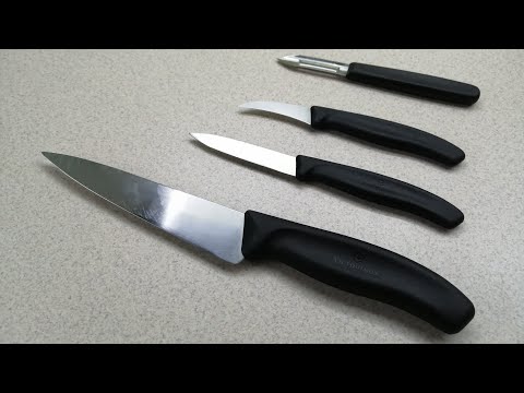 Видео: Кухонные ножи Victorinox