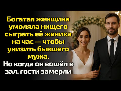 Видео: Богатая женщина умоляла нищего сыграть её жениха на час. Но когда он вошёл в зал, гости замерли...