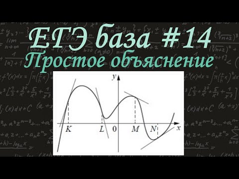 Видео: ЕГЭ по математике / База / Задание 14 / Производные и касательные / Простое объяснение / Решу ЕГЭ