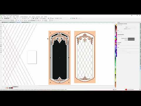 Видео: Обрезка узорных линий на дверь с помощью пересечения. Corel Draw от Деревяшкина