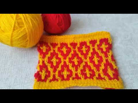 Видео: Узоры спицами 04 Ленивые жаккарды