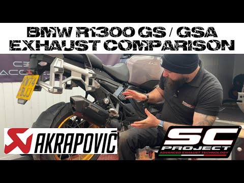 Видео: R1300 GSA — сравнение выхлопных систем Akrapovic и SC Project
